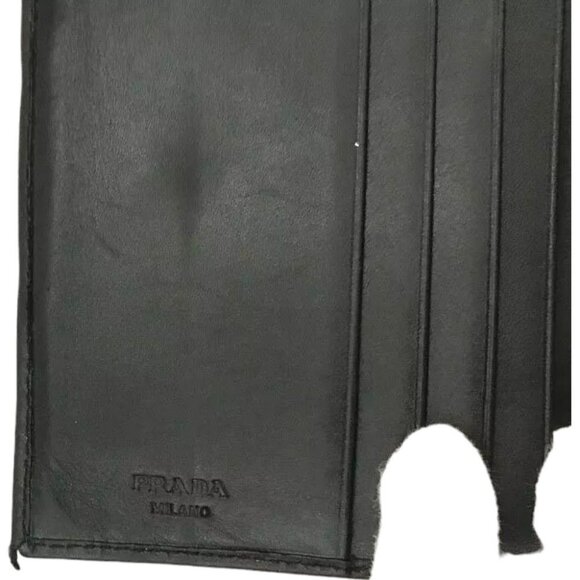 734135AH (G1) Prada Wallet Black Leather - Picture 8 of 9